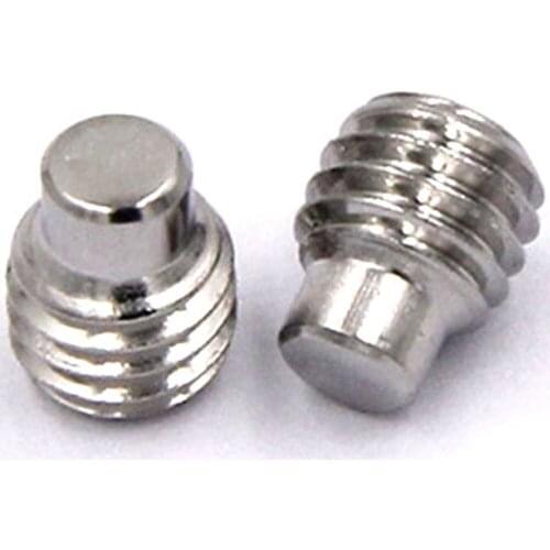 25-50Pcs M3 M4 M5 M6 DIN915 304 Stainless Steel Terminal Grub Convex End Screw Hexagon Socket Set Screws With Dog Point