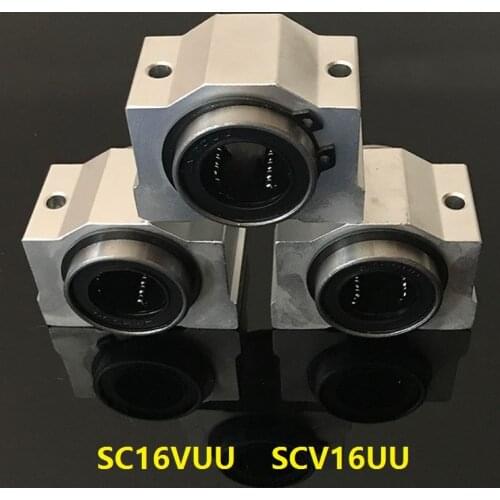 30pcs/lot SCV16UU SCV16 SC16VUU SC16SUU 16mm Shorter linear case unit linear blocks bearings cnc 3D printer