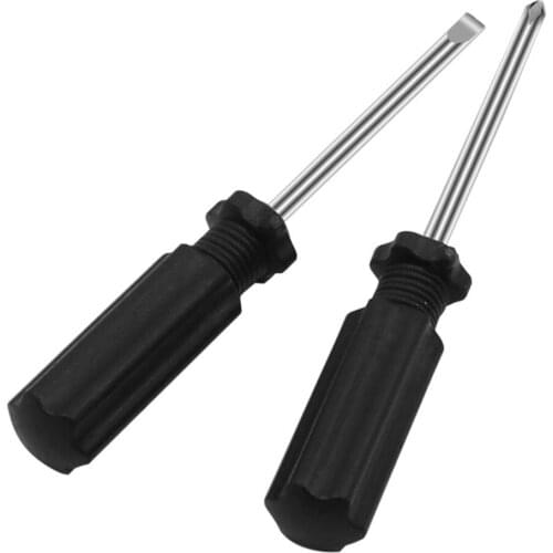 50Pc 4.0mm Black Phillips Screwdriver 10CM Mini Screwdriver Slotted Screwdriver Toy Screwdriver