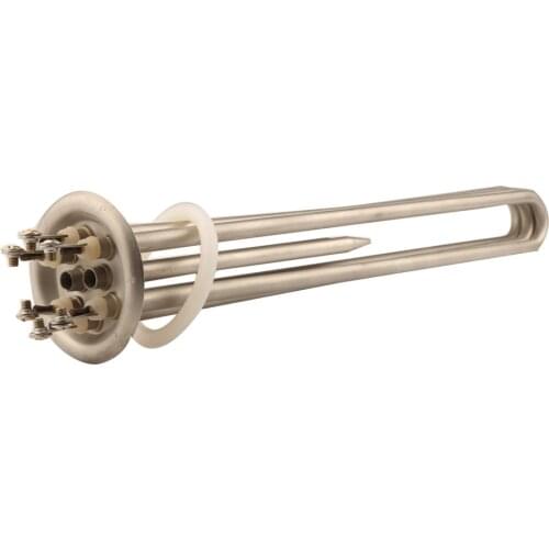 6000W/9000W/12000W 380V 63mm Cap Heating Element for Electric Boiler, 2.48" flange Electric Water Heater Tube Parts