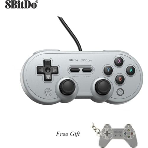 8BitDo SN30 Pro USB Gamepad Joystick Wired Controller with USB Cable for Nintendo Switch Windows Raspberry Pi