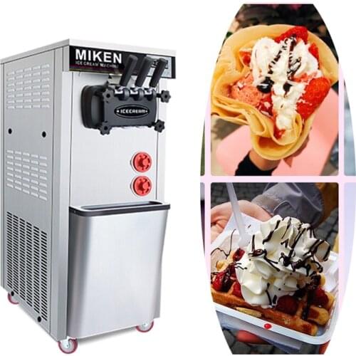Automatic Soft Ice Cream Machine Commercial Maker R410A r22 Refrigerant
