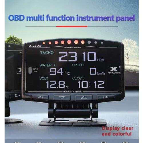 Lufi X1 gauge Automobile SMART OBD 2 auto meter speedometer Mini lufi X1 digital Oil pressure turbine Car gauge OBD 2 monitor