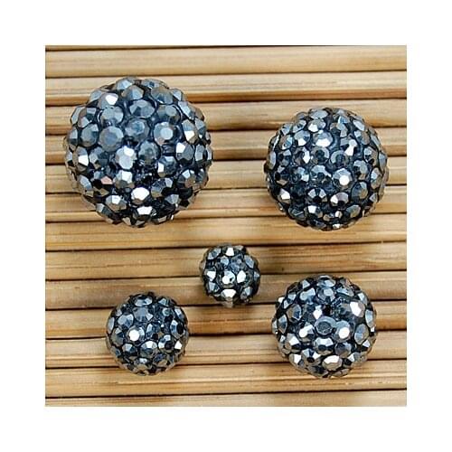 Free Shipping! 50pcs/Lot,Good Quality 10mm Jet Hematite Clay Beads Diy jewellery