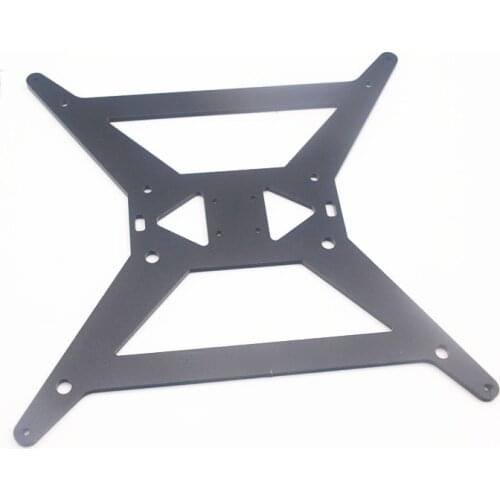 4mm Black anodized aluminum Tarantula/HE3D Y carriage plate V3 for upgrade Heatedbed Support plate MGN12H carriage