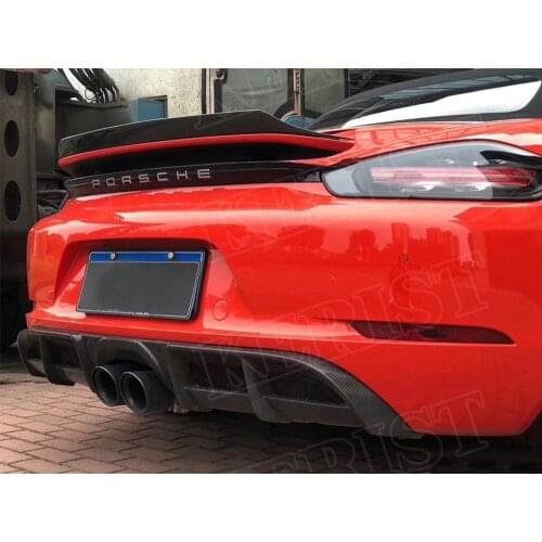 DIFFUSER Carbon Fiber diffuser Car Styling for Porsche 718 boxster cayman 2017-up
