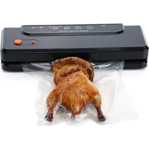 Food Vacuum Sealer Packaging Machine 110V 220V Film Sealer Vacuum Packer Saver Storage Rolls Electric Stand / Table HC-02100