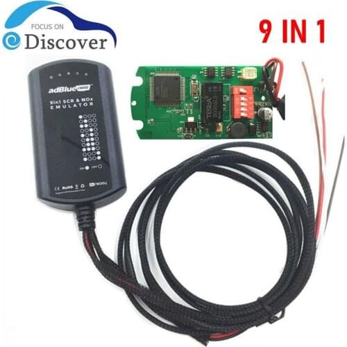 Adblue Emulator 9 IN 1 Supports 9 Truck Brands 8 IN 1 AdBlueOBD2 SCR&NOX Box Works EURO 4&5 Ad Blue No Need Software
