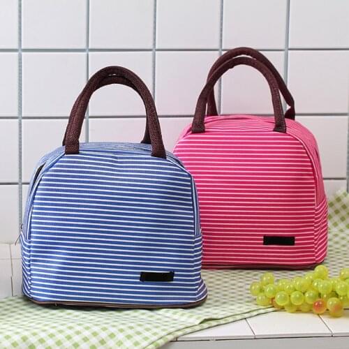 Functional Pattern Cooler Lunch Box Portable Insulated Canvas Lunch Bag Thermal Food Picnic Lunch Bags for Women Kids