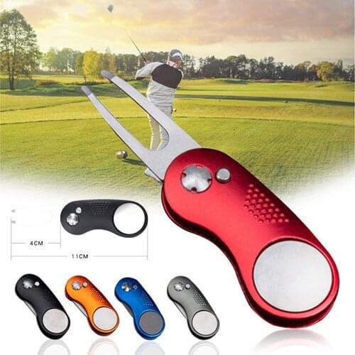 Golf Pivot Maintenance Switch Blade Tool Aluminum Handle Folding Golf Spring Green Fork