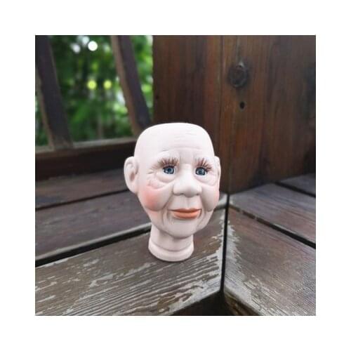 Ceramic doll head foreign trade old antiques small landscape of multi fleshy flowerpots home statues wedding decoration dies
