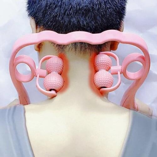 4 Balls Body Massager for Neck Massager Slimming Cellulite Massager Back Massager Cervical Massager for Body Leg Massage Roller