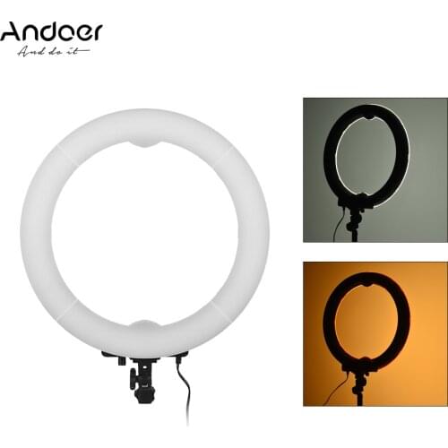 Selfie Lamp LED Video Ring Light 360LED Bead Photography Studio Fill-in Light Adjustable Brightness with Color Filters Carry Bag