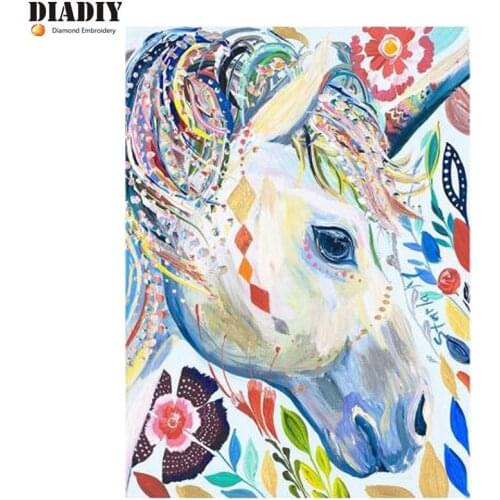 DIADIY Full Square/Round Drill 5D DIY Diamond Painting "Cartoon unicorn" 3D Embroidery Cross Stitch Mosaic Rhinestone Decor