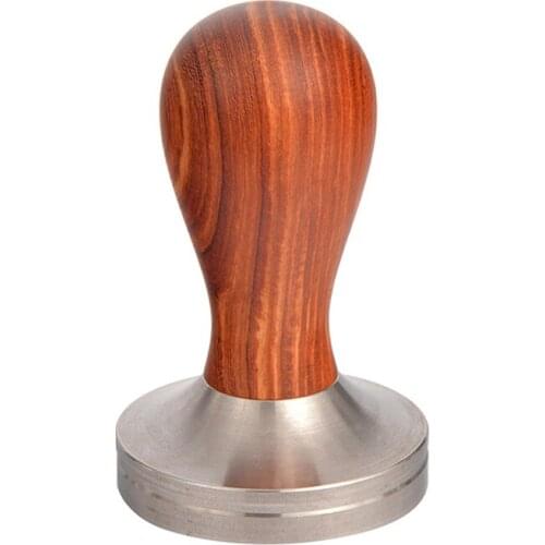 Food Grade Coffee Tamper Wooden Handle Barista Espresso maker Grinder Handmade High Quality Hot Sale