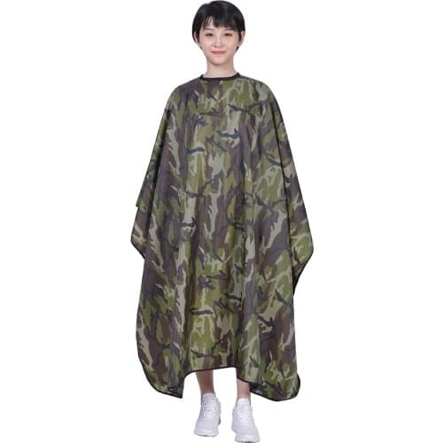 Professional Camouflage Hair Cape Waterproof Barber Hair Cloth Anti Static Hairdresser Gown Hair Cutting Cape Hairdressing Cloth