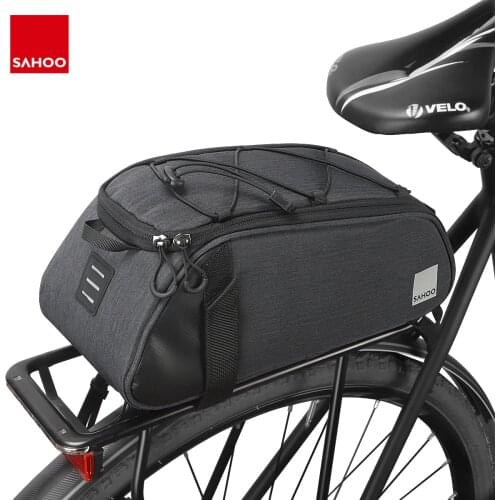Sahoo 141465-SA Mountain Road Bike Bicycle Cycling Rear Seat Rack Trunk Bag Pack Pannier Carrier Shoulder Bag Handbag