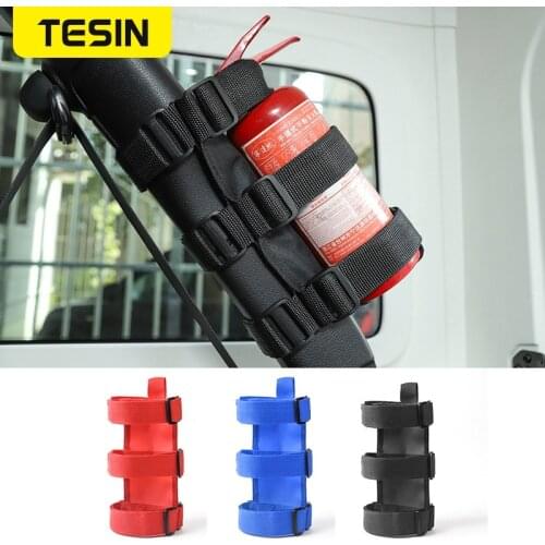 Fire Extinguisher Holder Adjustable Extinguisher Mount Strap for Jeep Wrangler TJ JK JL 1997+ Car Interior Products Accessories