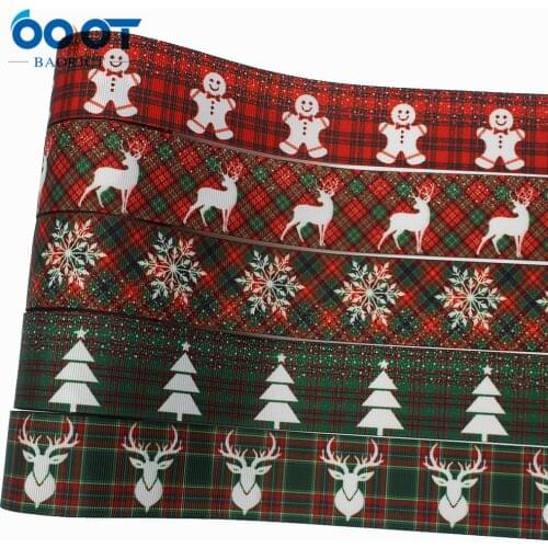 1-1/2'' Christmas Grosgrain Ribbon 10 yards DIY handmade clothing accessories Headwear Gift packaging decoration L-20924-1083