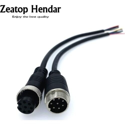 1Pcs 20cm GX16 2/3/4/5/6/7/8/10 Pin Aviation Cable M16 Signal Wire Male / Female Plug for Car Camera/ DVR & CCTV Monitor