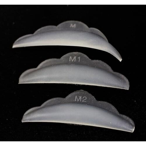 10 Bags Eyelashes Perm Tools Flower Shape Eyelash Patchsilicone perming rods white color M M1 M2 3 size lashes perm stick