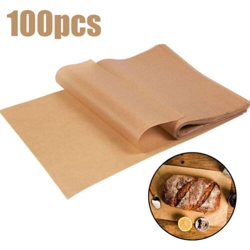 100pcs Reusable Non Stick Baking Paper High Temperature Resistant Sheet Pastry Baking Oil Paper Roll Baking Mat Baking Tools