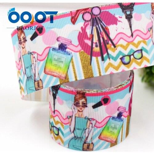 184162, 1-1/2 inch 38MM Cosmetics series Printed grosgrain ribbon, DIY handmade Hair accessories Material wedding gift wrap