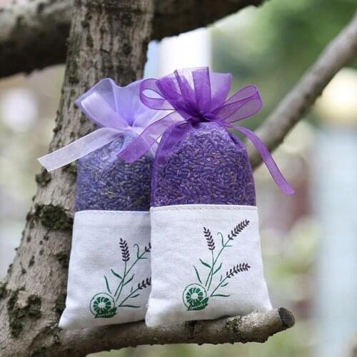 300pcs Car Pendant Package Cotton Organza Lavender Sachets DIY Dried Flower Sweet Bursa Wardrobe Mouldproof Fume Gift Bag