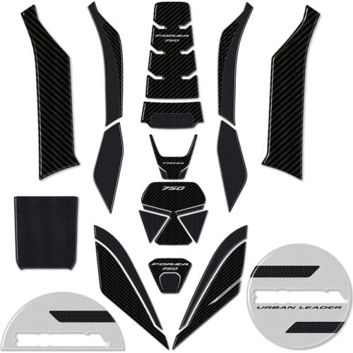 6 Stickers Resin Gel 3D Side Foot Board Scooter Compatible FOR Honda Forza 750 Forza750 2021