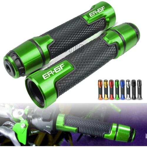 For Kawasaki NINJA ER6N 2005 2006 2007 2008 2009-2019 ER-6N Motorcycle Handle Handlebar Hand Bar Grip CNC Aluminum hand grips