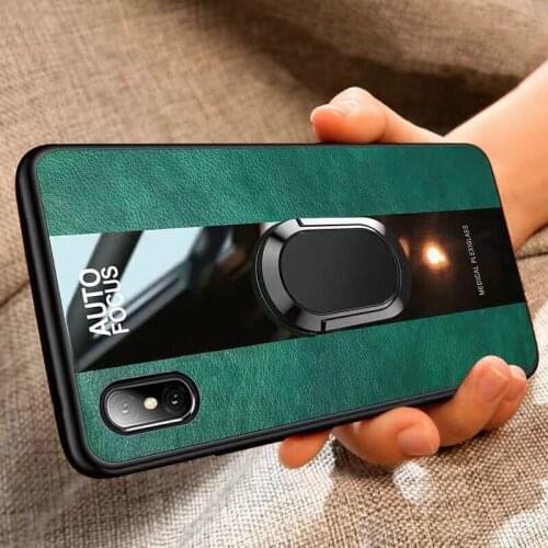 For Xiaomi Redmi 9A 9 Case Luxury Leather Phone Back Cover Xiaomi Redmi 8A 8 7A 7 Car Magnetic Holder Covers Bumpe Redmi9 9 A