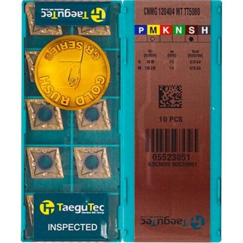 CNMG120404-MT TT5080 100% Original TAEGUTEC carbide insert with the best quality 10pcs/lot free shipping