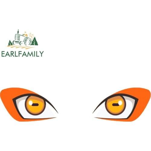 EARLFAMILY 13cm x 3.2cm for Immortal Model Sennin Eyes Car Stickers Waterproof Decal Motorcycle Occlusion Scratch DIY 3D Decals