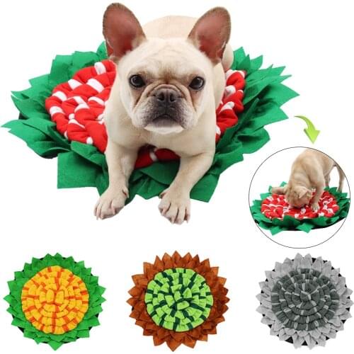 Dog toys Dog Sniffing Training Olfactory Mat Dog Slow Feeder Activity Blanket Feeding Mat pet Release Stress Training Blanket