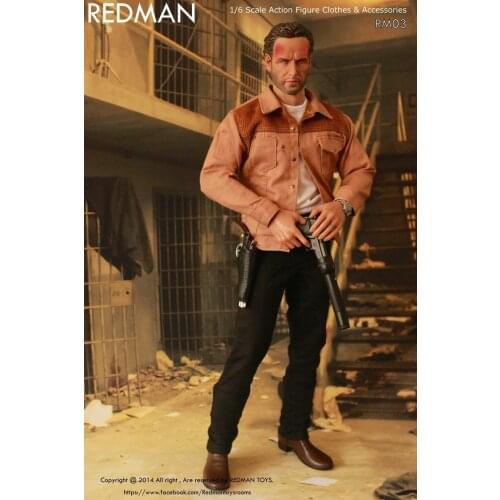 1/6 Scale Collectible Figures Walking Dead Sheriff Rick Grimes With 2 Headsculpt 12" Action Figure Doll Plastic Model Toys Gift