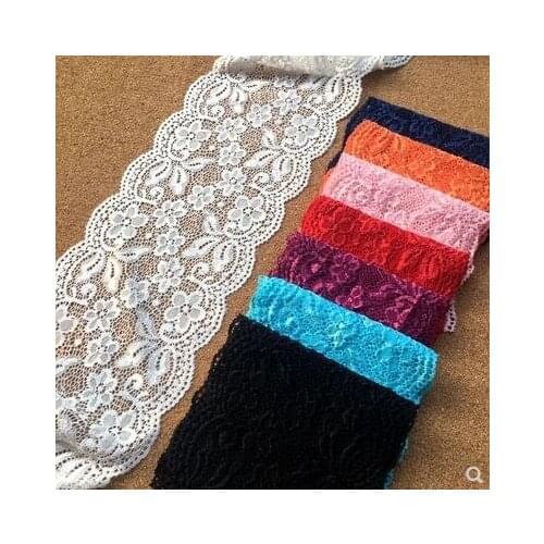 Wide 14CM high quality stretch lace openwork wedding underwear bottoming decorative clothing stitching accessories