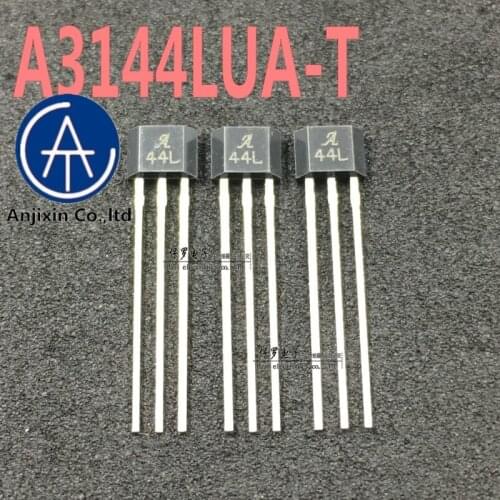 10pcs 100% orginal new real stock A44L Unipolar Magnetic Hall Switch Element A3144LUA-T 44L Hall Sensor TO-92S