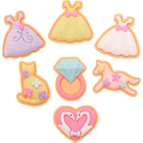 350PCS Cute Resin Accessories for Girls Hair Bows Center Boutique Hair Accessories DIY Supplies Handmade for Barrettes