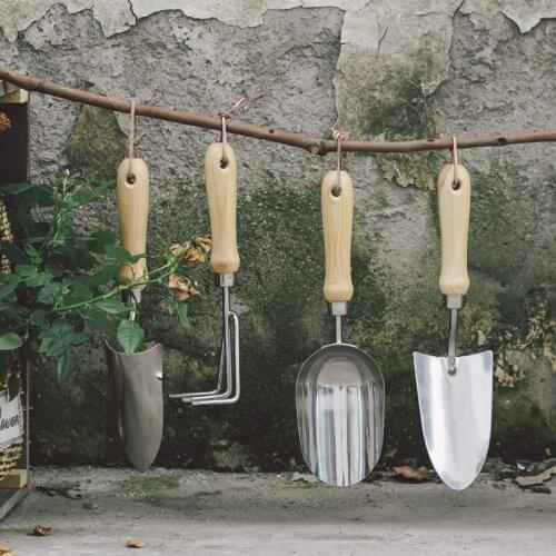Stainless Steel Garden Shovel Mini Small Shovel Home Gardening Tools Plant Soil Shovels Flowers And Vegetable Planting