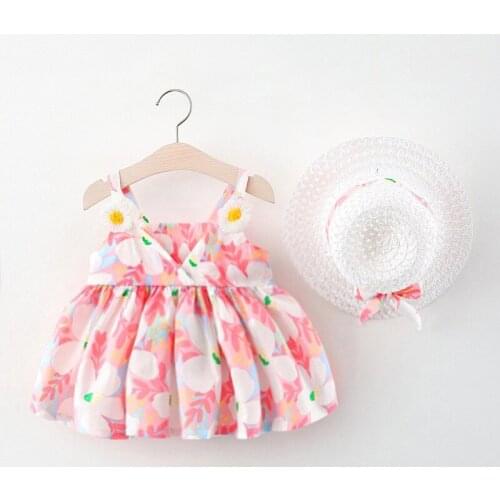 Girls fashionable thin dress baby summer skirt childrens new hat skirt
