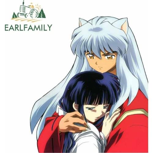 EARLFAMILY 13cm x 11.3cm for Inuyasha Kikyo Decal Motorcycle Scratch-Proof Car Stickers Waterproof Waterproof Anime Decoration