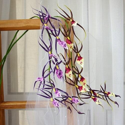 Single Chidori Spider Orchid Orchid Artificial Silk Flowers Home Decoration Photography Props Wedding Floral Flowers