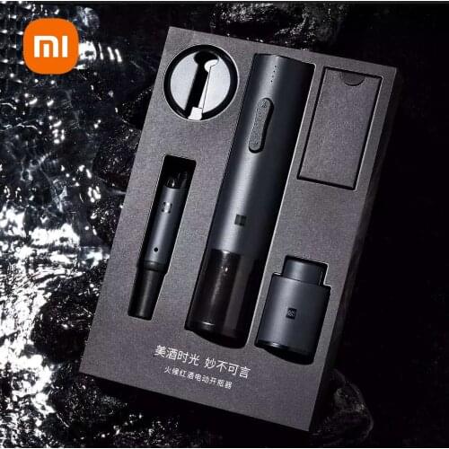 Xiaomi Mijia Automatic Bottle Opener Electric Red Wine Openers Stopper Fast Decanter Wine Corkscrew Foil Cutter Cork Out Tool