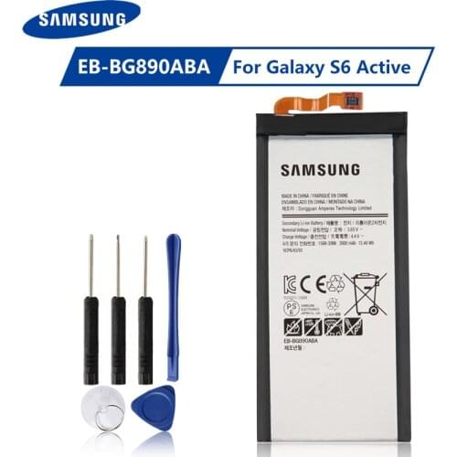 Original Samsung Battery EB-BG890ABA For Samsung GALAXY S6 Active G870A G890A Genuine Replacement Phone Battery 3500mAh