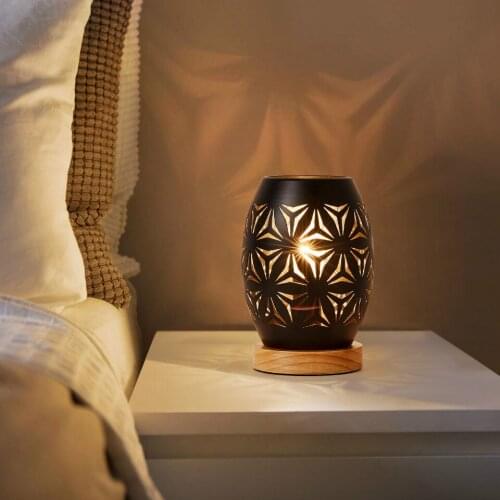 OuXean E14 40W Table Lamp Black Night Lights Home Decoration Gift Wedding Bedroom Decor Baby Room Cafe Bar