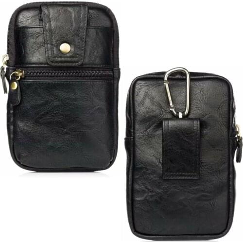 Waistband Hook Loop Belt Clip Leather Phone Case Dual Pouch For Sony Xperia R1(Plus)/XA1 Plus/XZs/XZ1/XA1 Ultra/XZ Premium