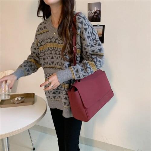 Hand Crossbody Bags for Women 2020 New Highquality Frosted Leather Handbag Fashion Ladies BIG Shoulder Messenger Bag ladies