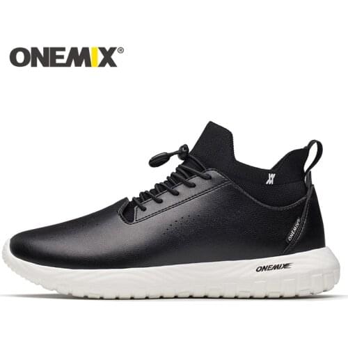 ONEMIX Men Leather Shoes 3 in 1 Set Shoes Top Grade Outdoor Women Lace Up Athletic Shoes Comfortable Light Soft Free Shipping