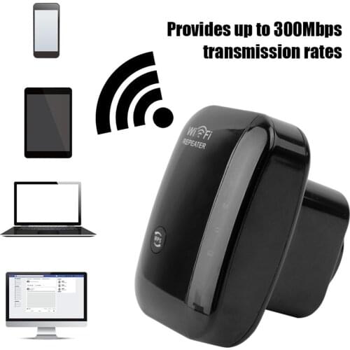 300Mbps WiFi Repeater Wifi Signal Amplifier Wireless Router Range Extender Easy Set-Up Signal Booster WPS Access Point Boost