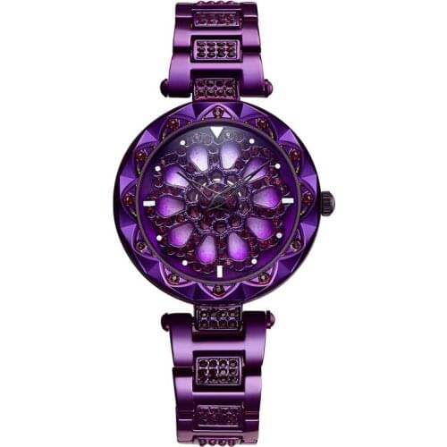Wlisth Brand Magnetic Women 360 Rotate Dial Design Female Quartz Luxruy Rhinestone Lady Dress Gypsophila Watch Relogio Feminino